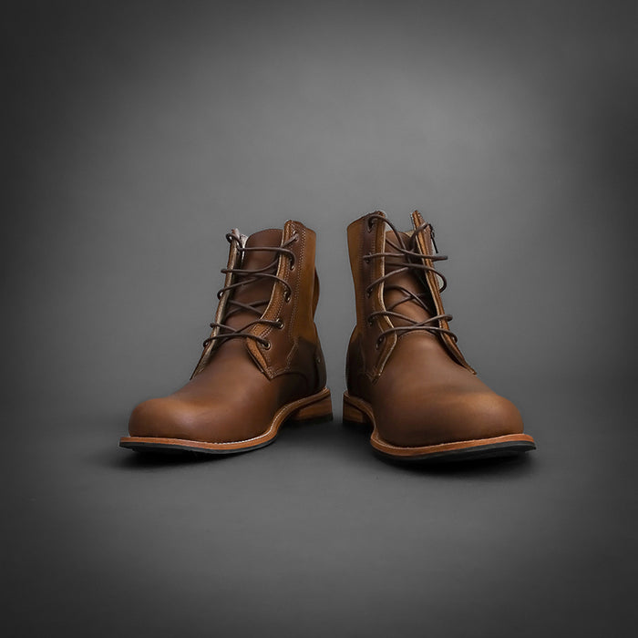 The Rock Boots! - Bota de cuero café para hombre | C&A Boots Ecuador H1233CRAV