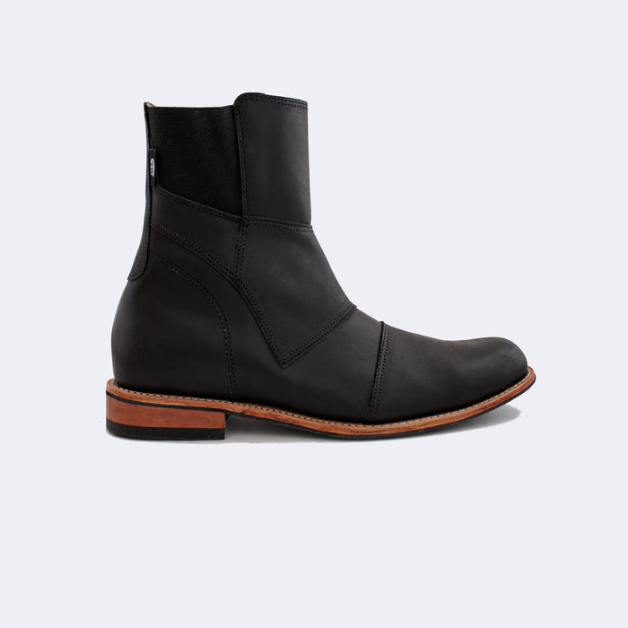 The Vanguard Boots Black - Bota de cuero Negro para hombre | C&A Boots Ecuador H1218 CRNG