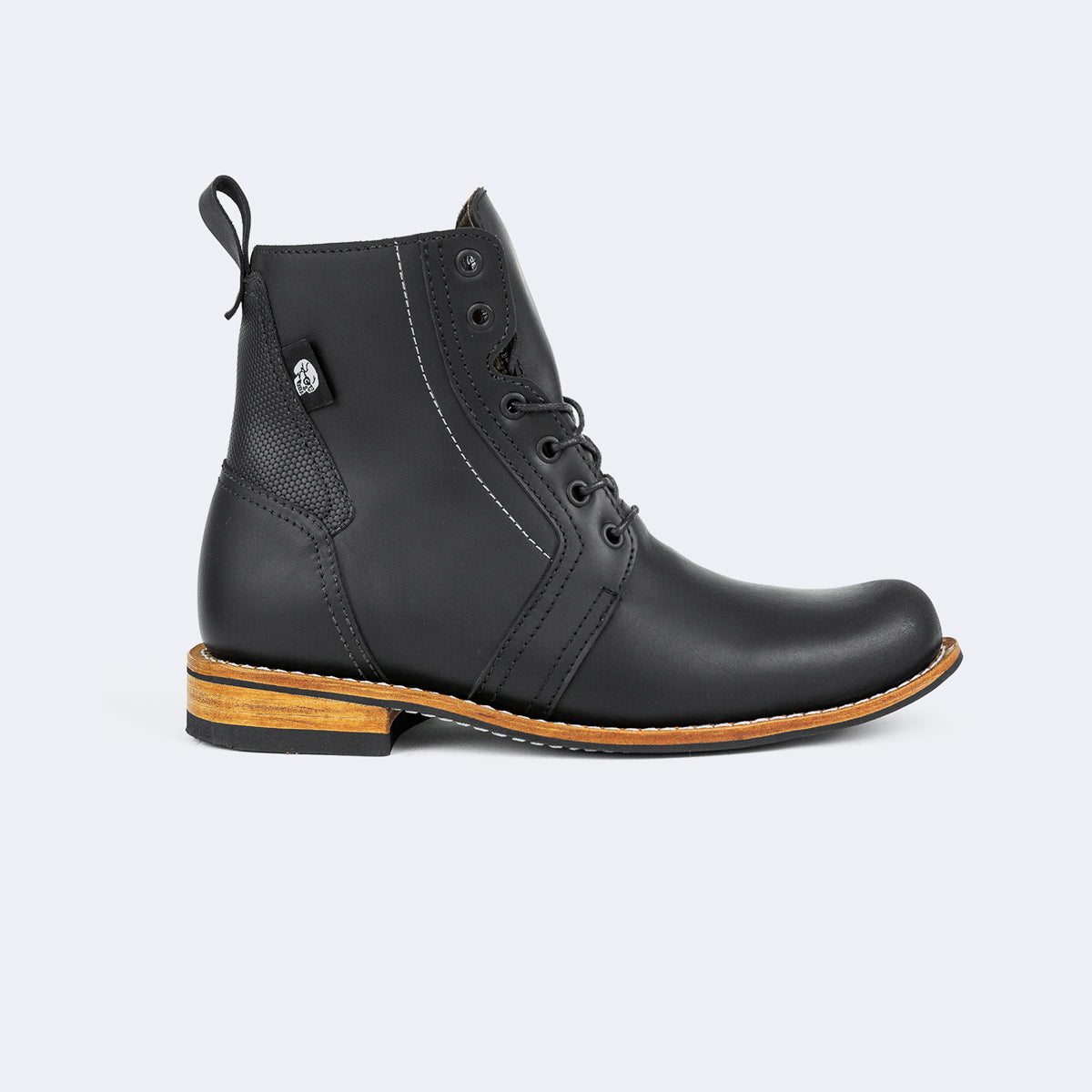 Storm Rider Boot – bota de cuero negra para hombre C&A Boots Ecuador